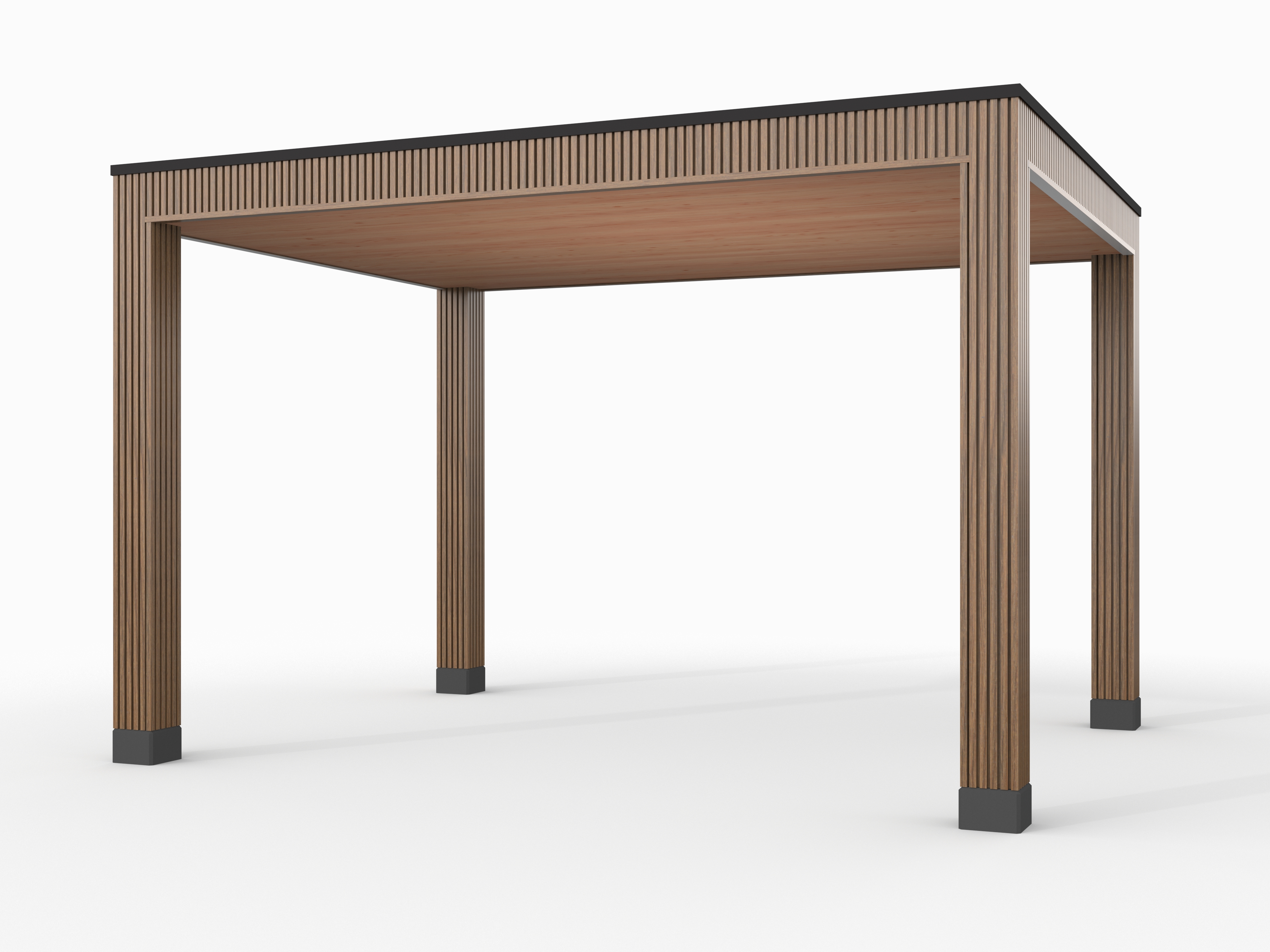 Douglas overkapping, 400 x 300, Westwood Rhombus Teak - Afbeelding 1